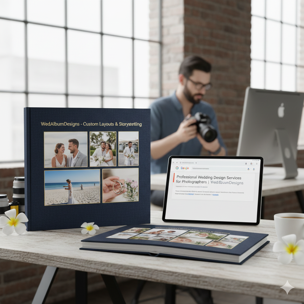 Professional Wedding Album Design Services for Photographers